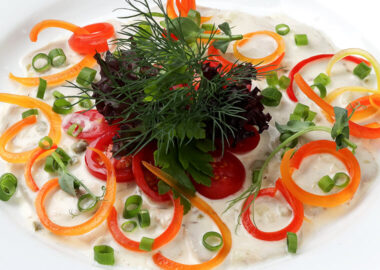 Вителло тоннато из томленого свиного языка