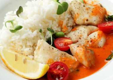 Запеченное филе судака