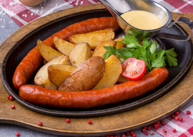 Дебрецинские подкопченые колбаски